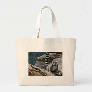 Grand Tote Bag Lémur coupé la queue par anneau