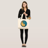 Grand Tote Bag Leo & Water Chèvre (Devant (modèle))
