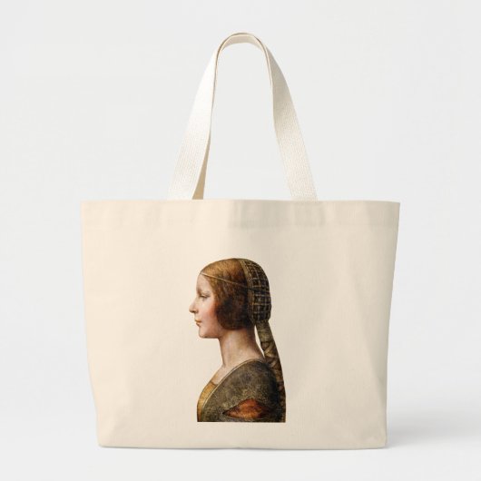 Grand Tote Bag Leonardo da Vinci Portrait La Bella Principessa (Devant)