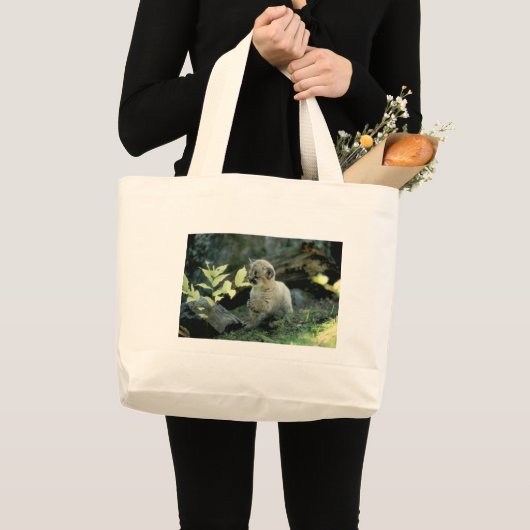 Grand Tote Bag Léopard de neige CUB (Devant (produit))
