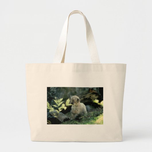 Grand Tote Bag Léopard de neige CUB (Devant)