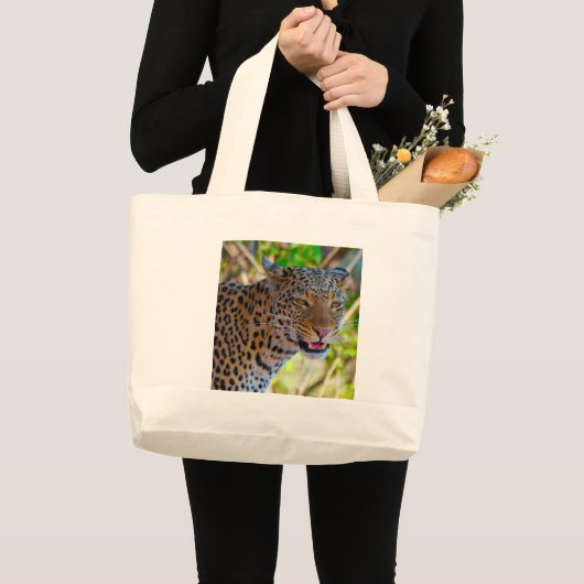 Grand Tote Bag Leopard tacheté (Devant (produit))