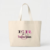 Grand Tote Bag L'ER soignent la chemise/cadeaux "de reine de (Devant)