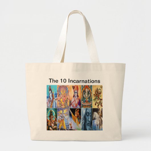 Grand Tote Bag Les 10 incarnations Fourre-tout (Devant)
