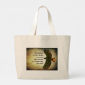 Grand Tote Bag Les ailes de l'inspiration matinale (Dos)