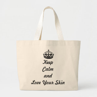 Grand Tote Bag Les amants de soins de la peau "gardent le calme