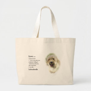 Grand Tote Bag Les amoureux du Labradoodle