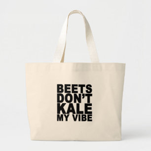 Grand Tote Bag Les betteraves ne font pas chou frisé mon Vibe