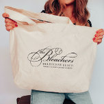 Grand Tote Bag "Les Bleachers" Amusant Mignonne Maman De Baseball<br><div class="desc">Réclamez votre place préférée sur les gradins avec cette drôle de conception de maman de baseball qui est parfait pour les mamans de dugout ou les collecteurs de fonds de la ligue! Le design de style club de campagne Bougie présente "The Bleachers" en lettres de script embellies avec un baseball...</div>