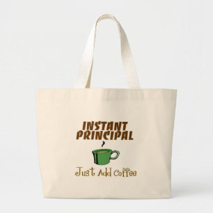 Grand Tote Bag Les cadeaux de directeur "ajoutent juste le café "