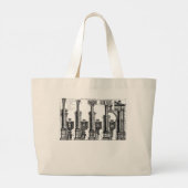 Grand Tote Bag Les cinq classes d'architecture, 1725 (Dos)