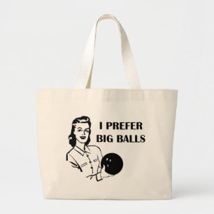 Grand Tote Bag Les dames drôles roulant je préfère de grandes