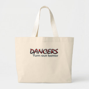 Grand Tote Bag Les danseurs s'avèrent mieux en rouge