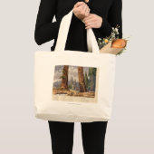 Grand Tote Bag Les deux sentinelles, au verger de grands arbres (Devant (produit))
