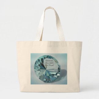 Grand Tote Bag les diamants sont un meilleur ami de filles