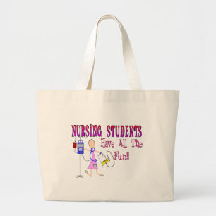 Grand Tote Bag Les étudiants de soins ont TOUT L'amusement