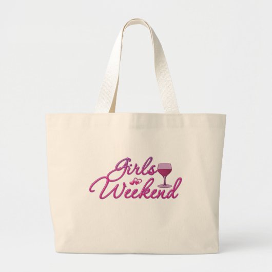 Grand Tote Bag les filles weekend la nuit party l'amusement (Devant)