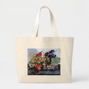 GRAND TOTE BAG LES FRUITS DE SAISON LES RAISINS ET LES PEURS