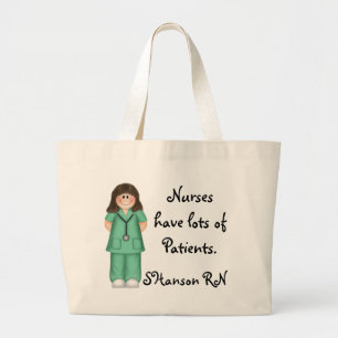 Grand Tote Bag Les infirmières ont un bon nombre de patients