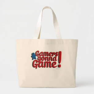 Grand Tote Bag Les joueurs vont jouer Epic Boardgame Slogan