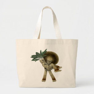 Grand Tote Bag Les légumes aimables - portez-moi à la maison