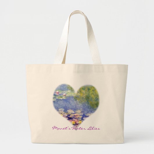 Grand Tote Bag Les nénuphars de Monet (Devant)