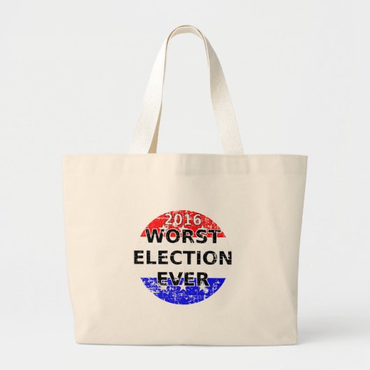 Grand Tote Bag Les pires élections jamais (Devant)