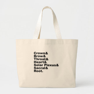 Grand Tote Bag Les sept chakras de l'hindouisme et rituel hindou