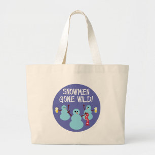 Grand Tote Bag Les Snowmen Sont Devenus Sauvages !