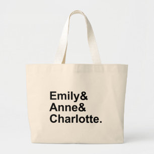 Grand Tote Bag Les Trois Soeurs Bronte Emily Charlotte Anne