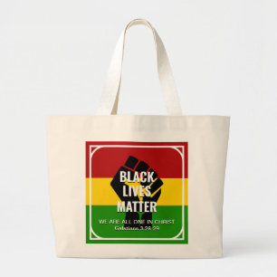 Grand Tote Bag LES VIES NOIRES COMPTENT TOUTES CHEZ CHRIST Christ