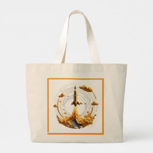 Grand Tote Bag "Les visions cosmiques volent"