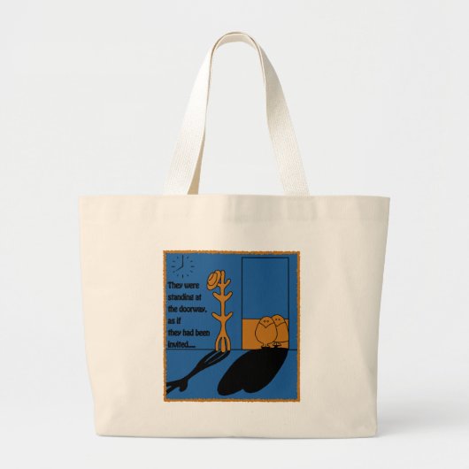 Grand Tote Bag Les visiteurs (Devant)