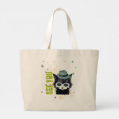 Grand Tote Bag Les yeux de chat vous voient (Dos)