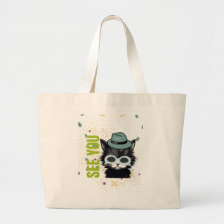 Grand Tote Bag Les yeux de chat vous voient