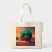 Grand Tote Bag Les yeux sanglants (Devant)