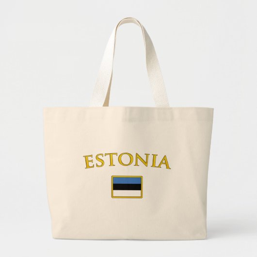 Grand Tote Bag L'Estonie d'or (Devant)