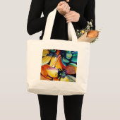 Grand Tote Bag L'étoile jaune de Bethléem l'aquarelle de fleurs (Devant (produit))