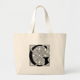 Grand Tote Bag LETTRE G Vintage Céleste Knot Monogramme