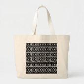 Grand Tote Bag Lettre initiale D monogramme (Devant)