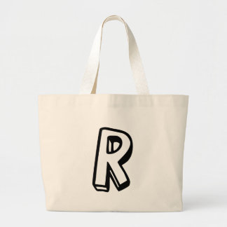 Grand Tote Bag Lettre R