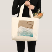 GRAND TOTE BAG LETTRES DANS LE SABLE S (Devant (produit))