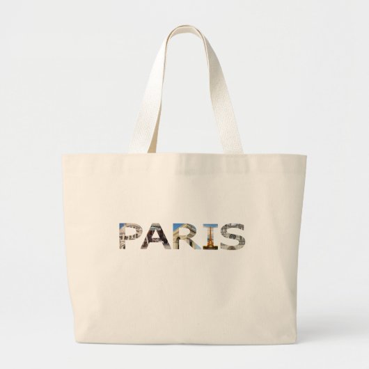 Grand Tote Bag Lettres de Paris (Devant)