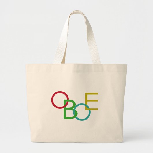 Grand Tote Bag Lettres OBOE (Devant)