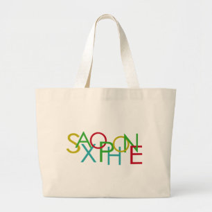 Grand Tote Bag Lettres SAXOPHONE