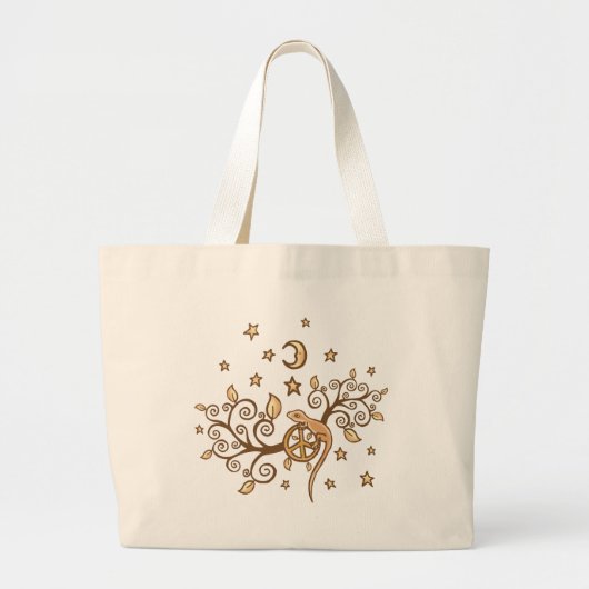 Grand Tote Bag Lézard de lune (Devant)