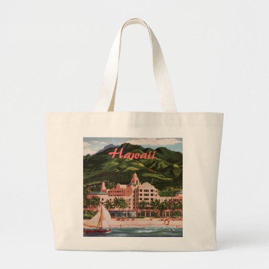 Grand Tote Bag L'hôtel Royal Hawaiian (Devant)