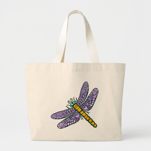 Grand Tote Bag libellule (Devant)