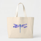 Grand Tote Bag Libellule bleue (Devant)