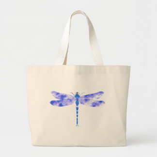 Grand Tote Bag Libellule bleue